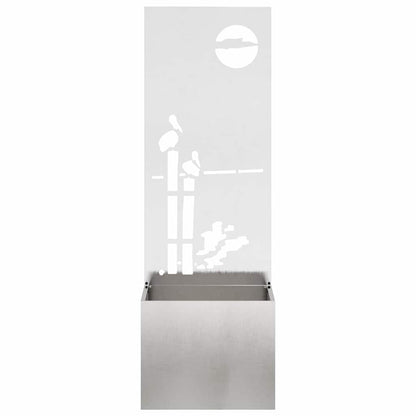 Schermo per privacy in giardino Traforo Argento 50 x 140 cm