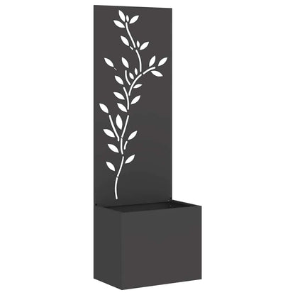 Schermo per privacy in giardino Floreale Nero 50 x 32 x 150 cm