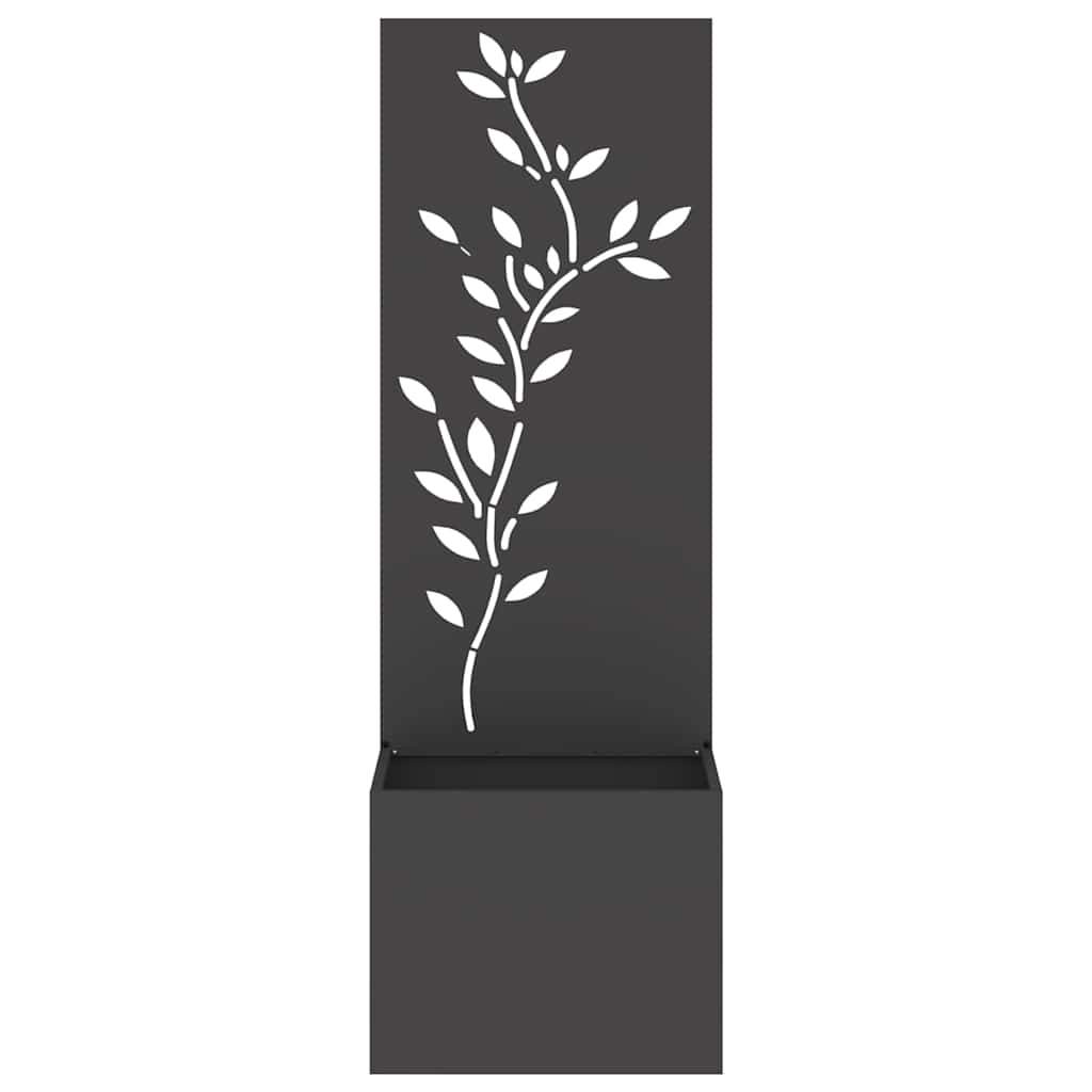 Schermo per privacy in giardino Floreale Nero 50 x 32 x 150 cm