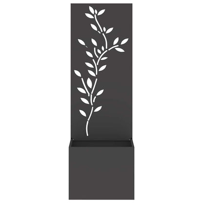 Schermo per privacy in giardino Floreale Nero 50 x 32 x 150 cm