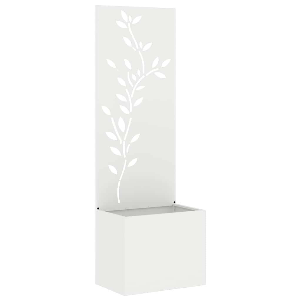 Schermo per privacy in giardino Floreale Bianco 50 x 140 cm