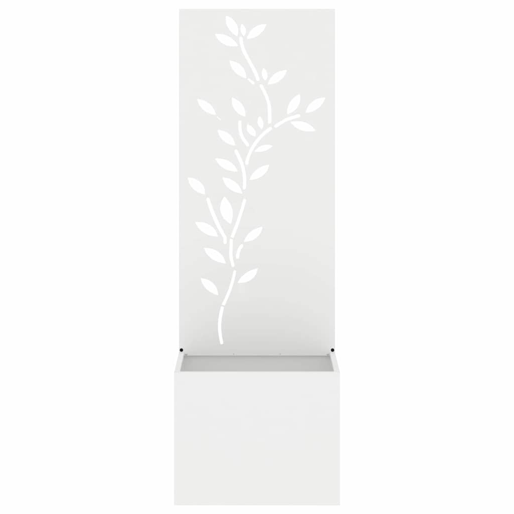 Schermo per privacy in giardino Floreale Bianco 50 x 140 cm