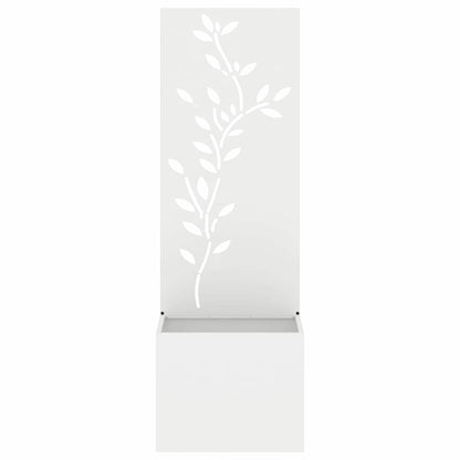 Schermo per privacy in giardino Floreale Bianco 50 x 140 cm
