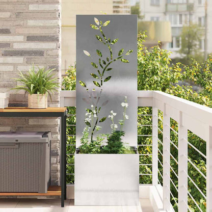 Schermo per privacy in giardino Floreale Argento 50 x 140 cm
