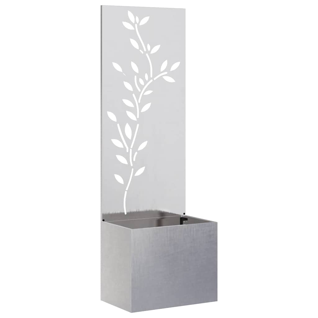 Schermo per privacy in giardino Floreale Argento 50 x 140 cm