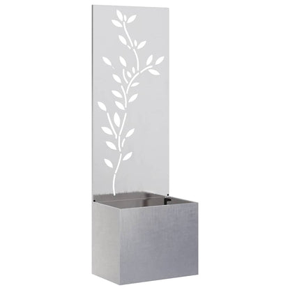 Schermo per privacy in giardino Floreale Argento 50 x 140 cm