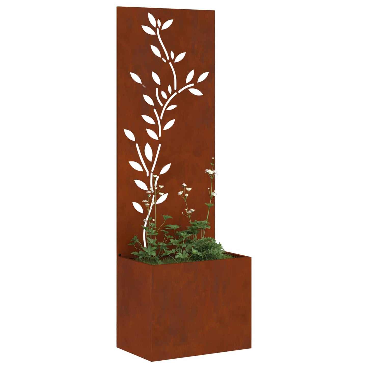 Schermo per privacy in giardino Floreale Ruggine 50 x 140 cm