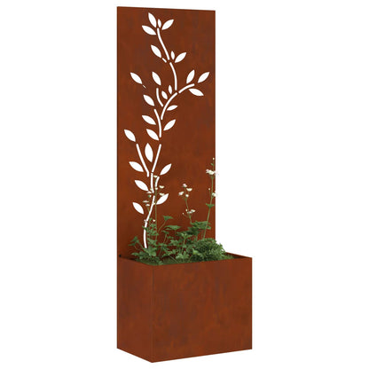 Schermo per privacy in giardino Floreale Ruggine 50 x 140 cm