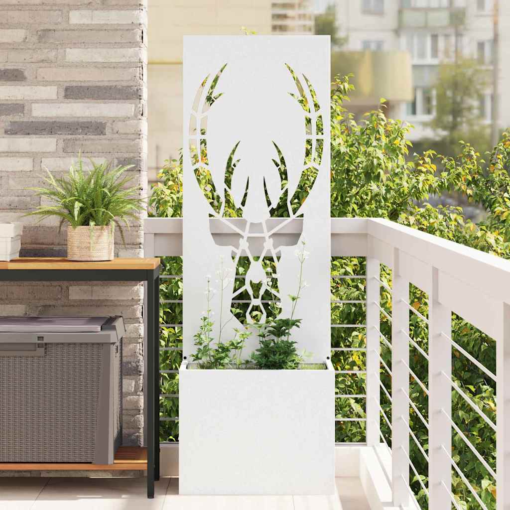 Schermo per privacy in giardino Bianco 50 x 140 cm