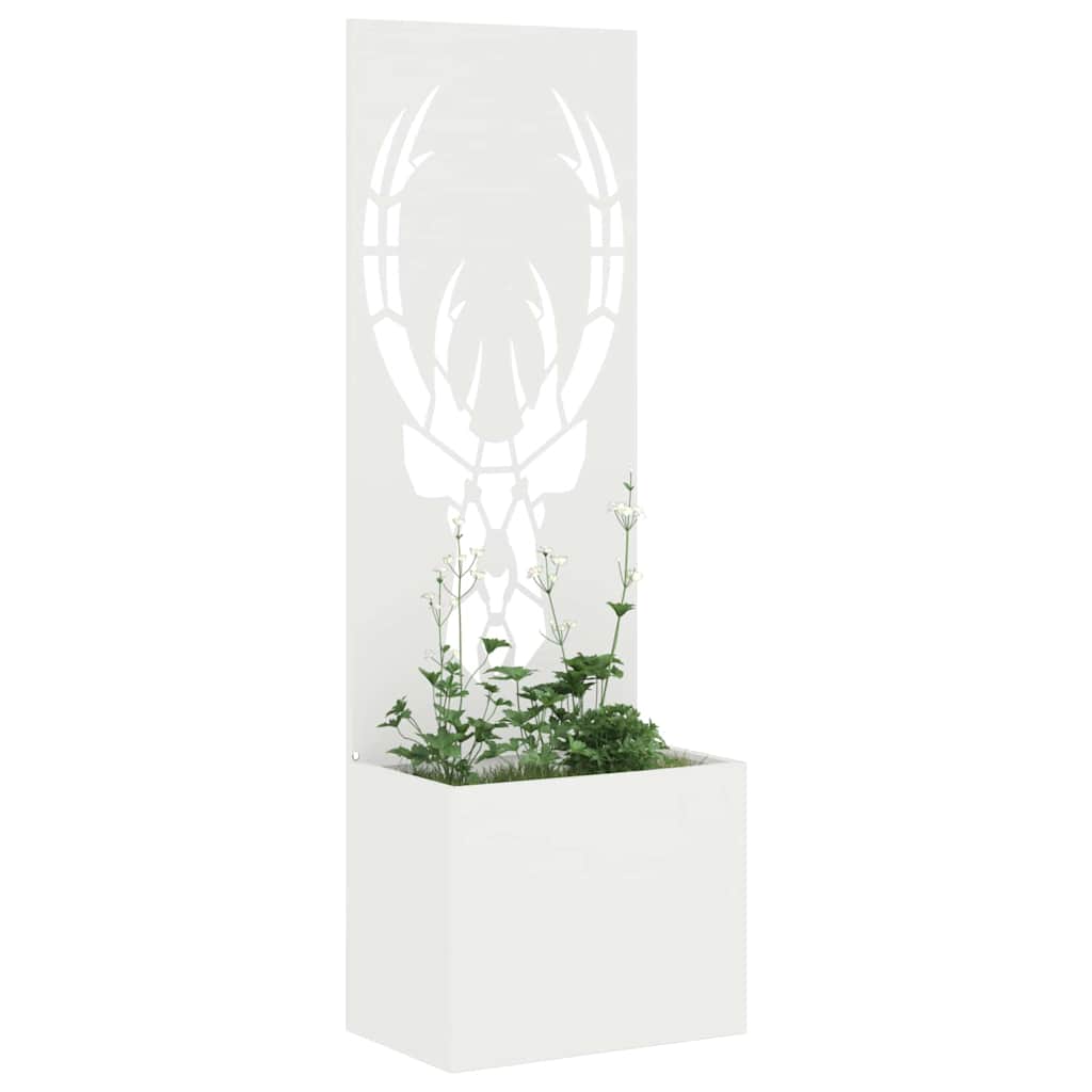 Schermo per privacy in giardino Bianco 50 x 140 cm