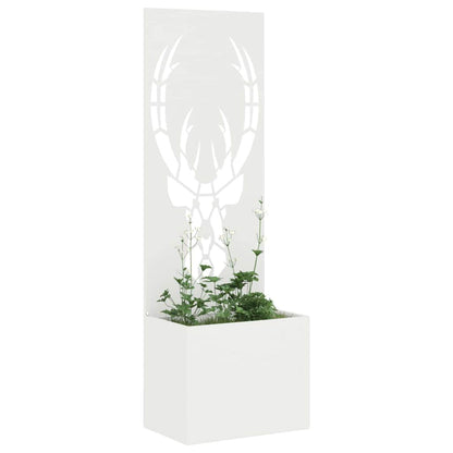 Schermo per privacy in giardino Bianco 50 x 140 cm