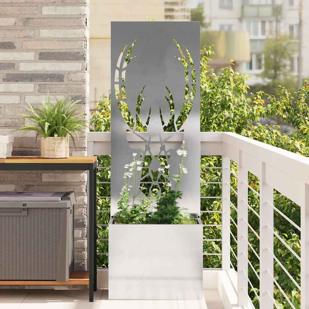 Schermo per privacy in giardino Argento 50 x 140 cm