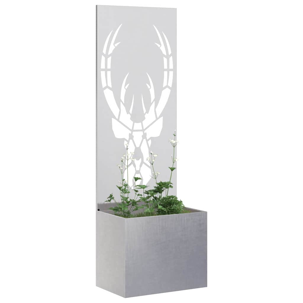 Schermo per privacy in giardino Argento 50 x 140 cm