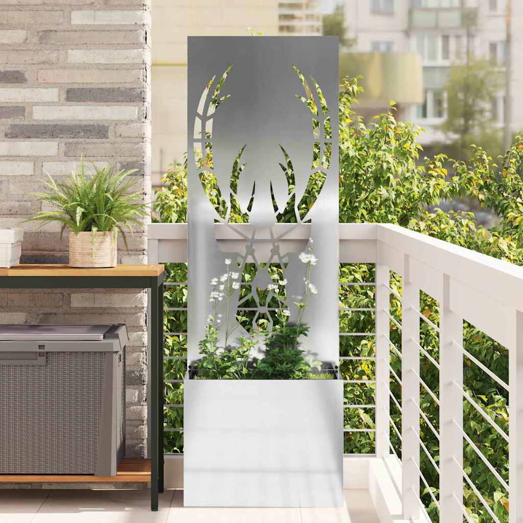 Schermo per privacy in giardino Argento 50 x 140 cm