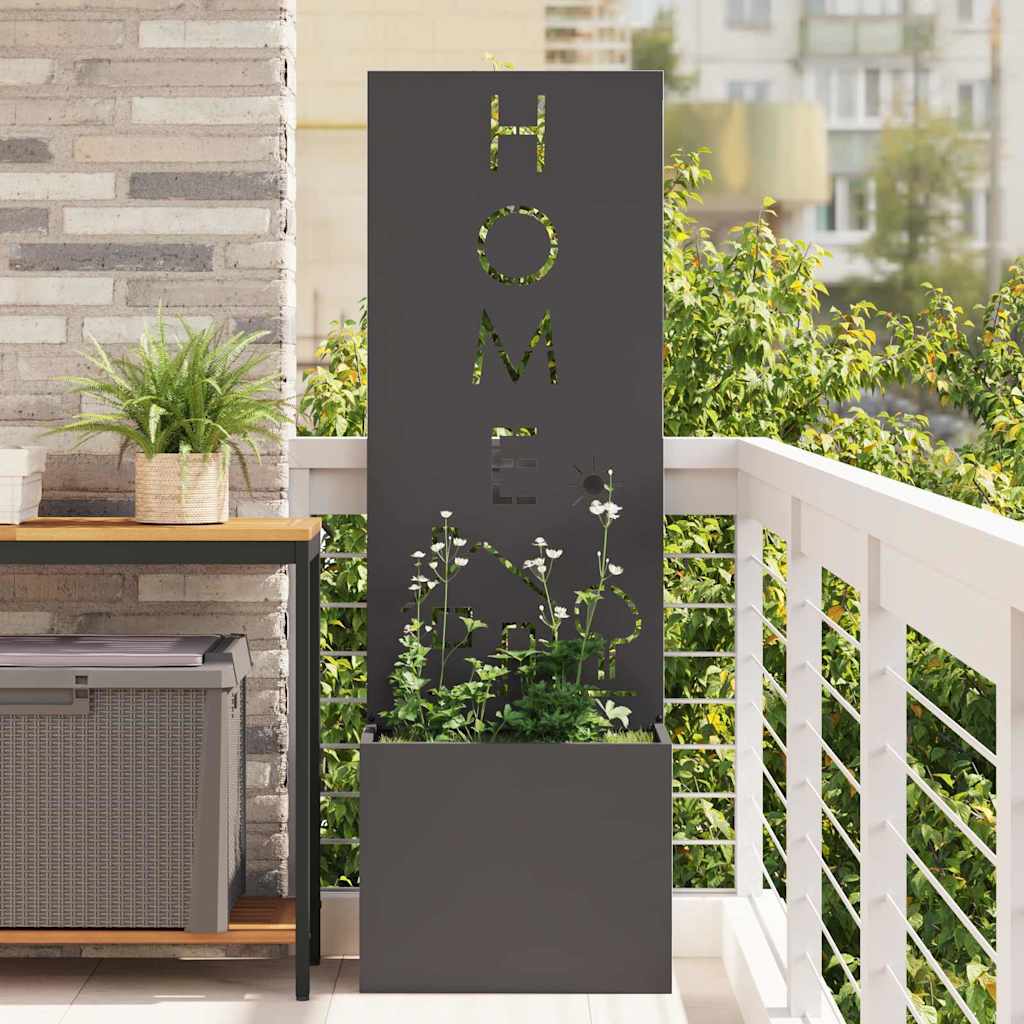 Schermo per privacy in giardino Traforo Nero 50 x 140 cm