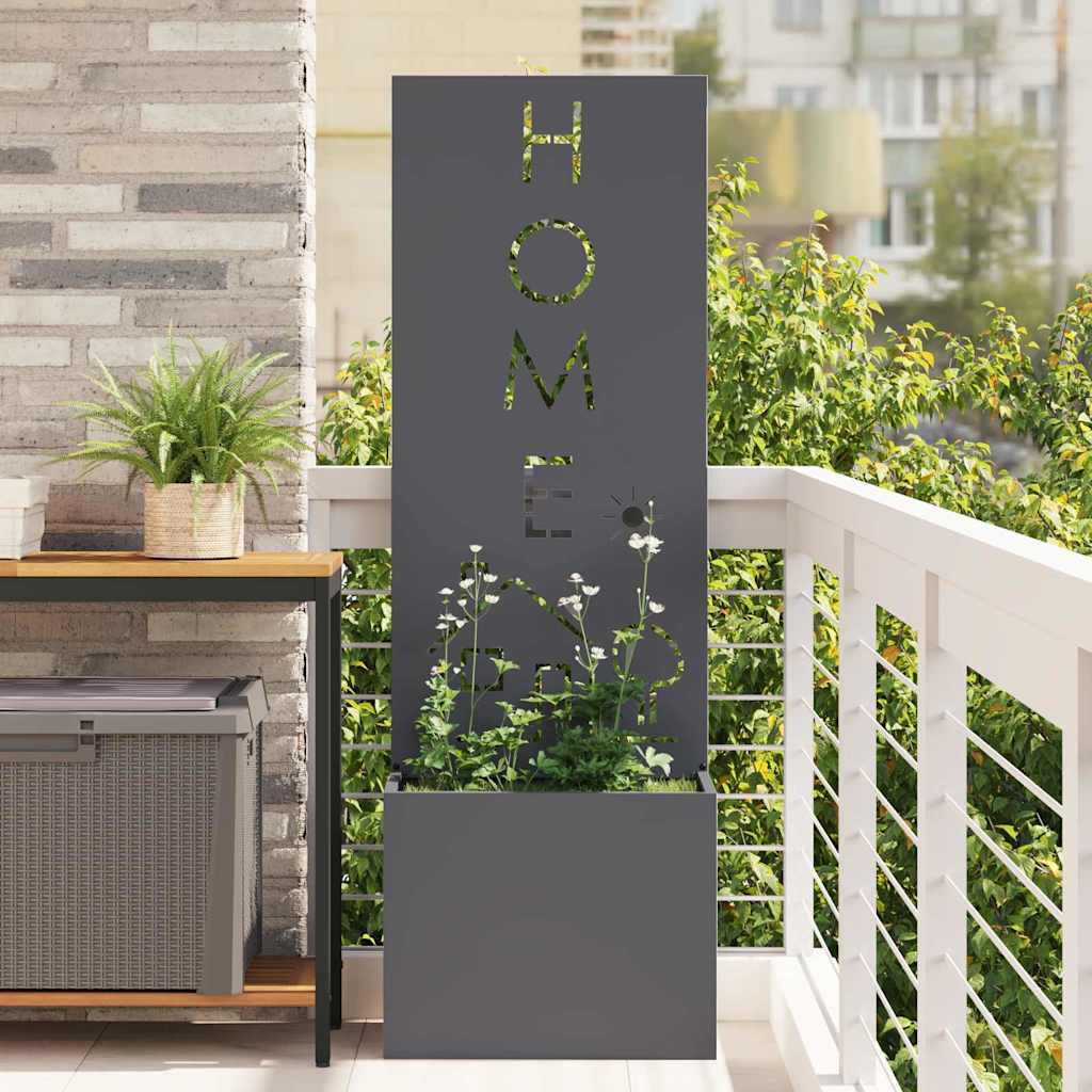 Schermo per privacy in giardino Traforo Antracite 50 x 140 cm
