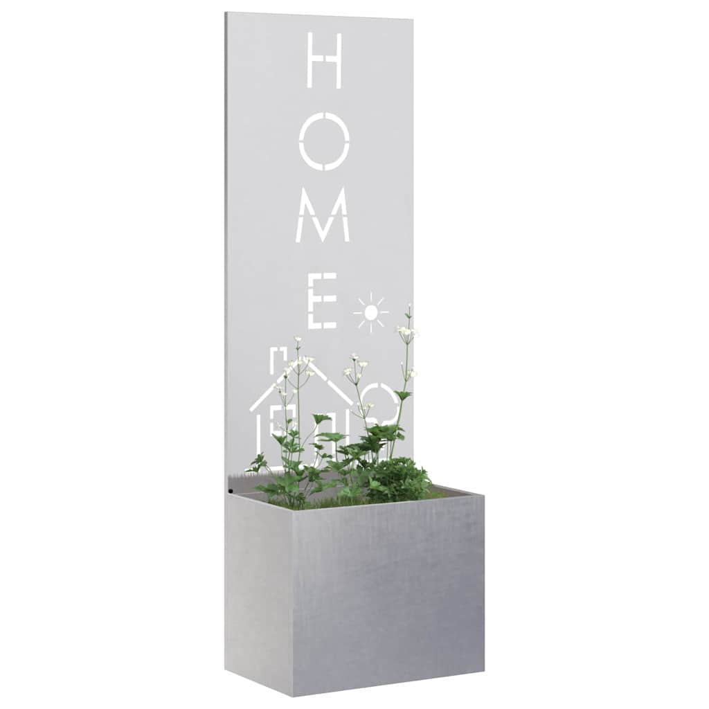 Schermo per privacy in giardino Traforo Argento 50 x 140 cm