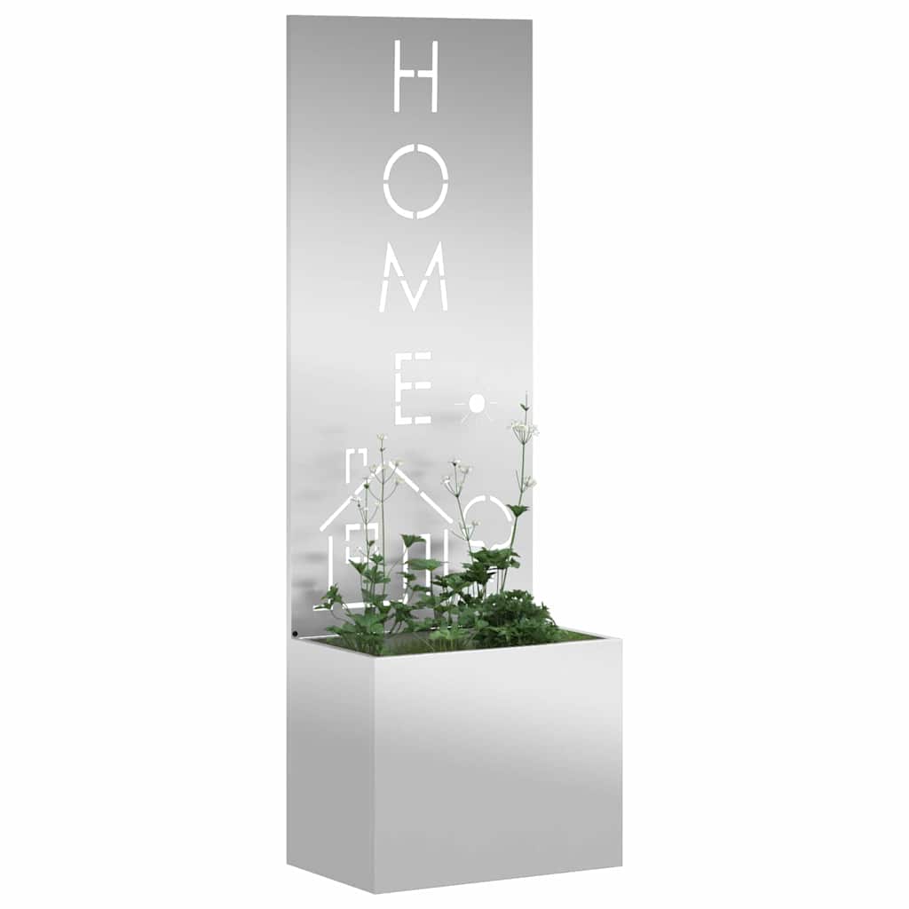 Schermo per privacy in giardino Traforo Argento 50 x 140 cm