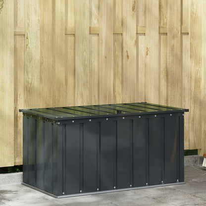 Scatola di Stoccaggio per Giardino Nero 101 x 56,5 x 50 cm