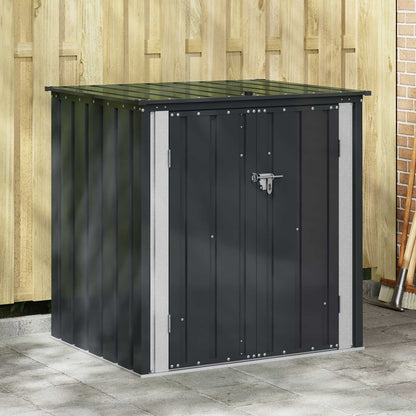 Scatola di Stoccaggio per Giardino Nero 101,5 x 82 x 100 cm