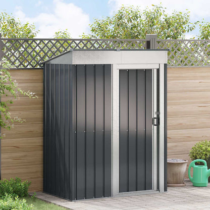 Casette da giardino Antracite 137 x 81 x 180 cm Metallo