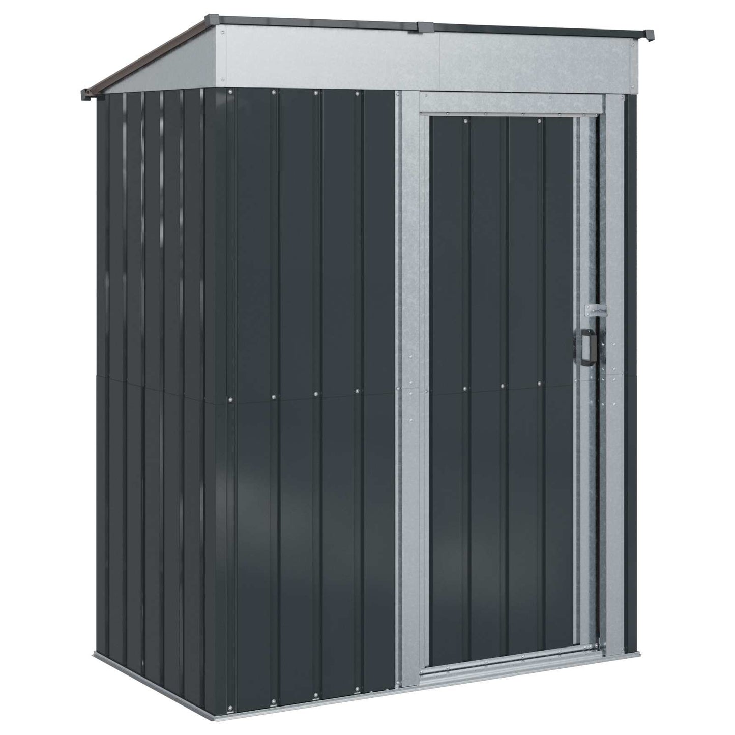 Casette da giardino Antracite 137 x 81 x 180 cm Metallo