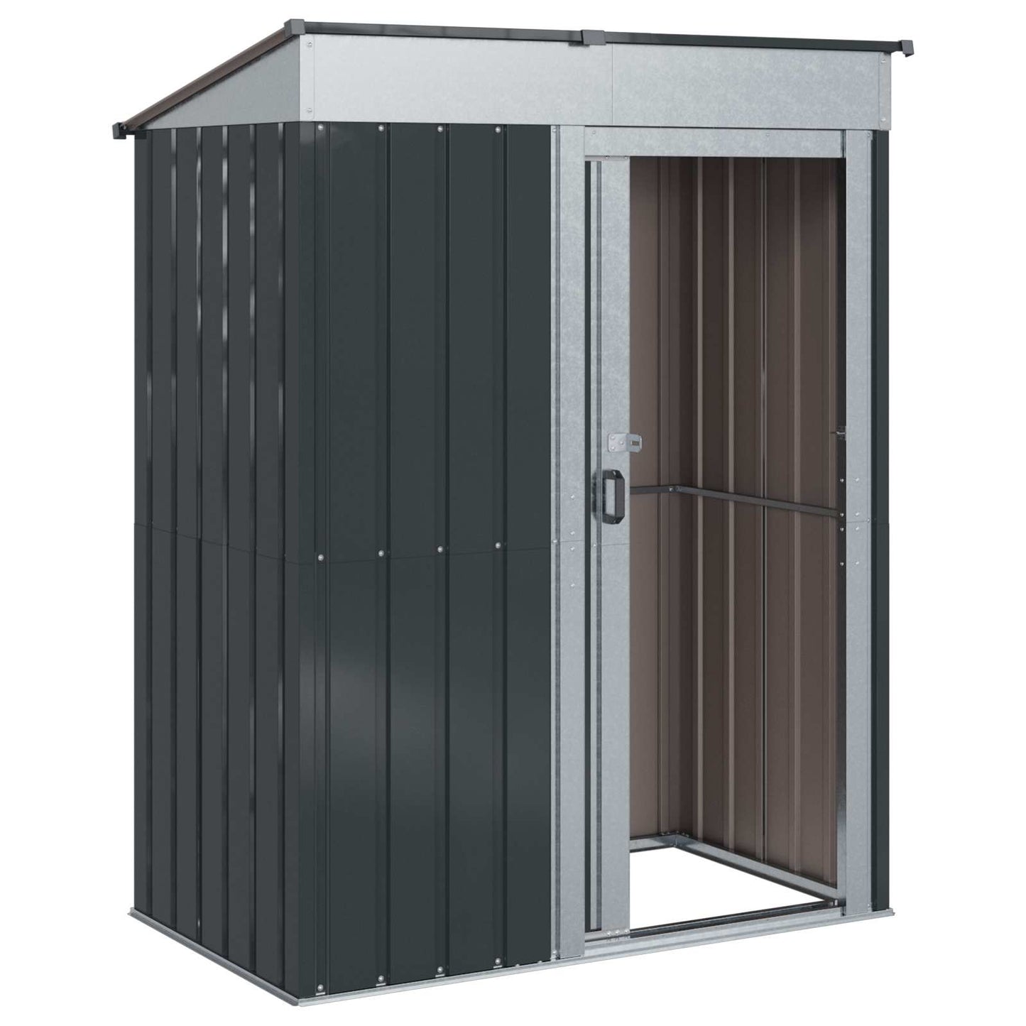 Casette da giardino Antracite 137 x 81 x 180 cm Metallo