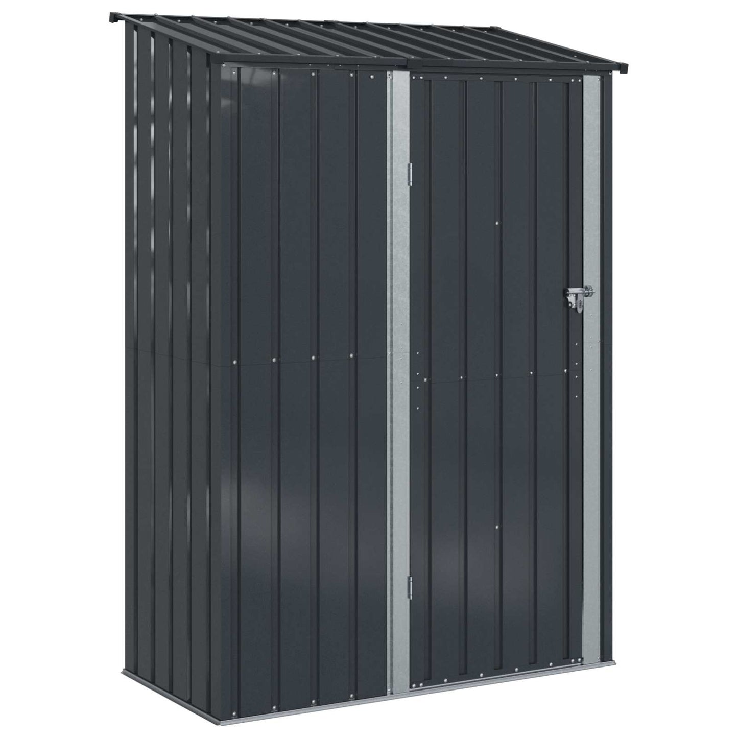 Casette da giardino Antracite 140,5 x 74 x 200 cm Metallo