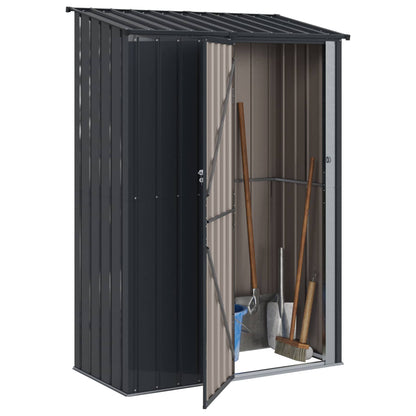 Casette da giardino Antracite 140,5 x 74 x 200 cm Metallo