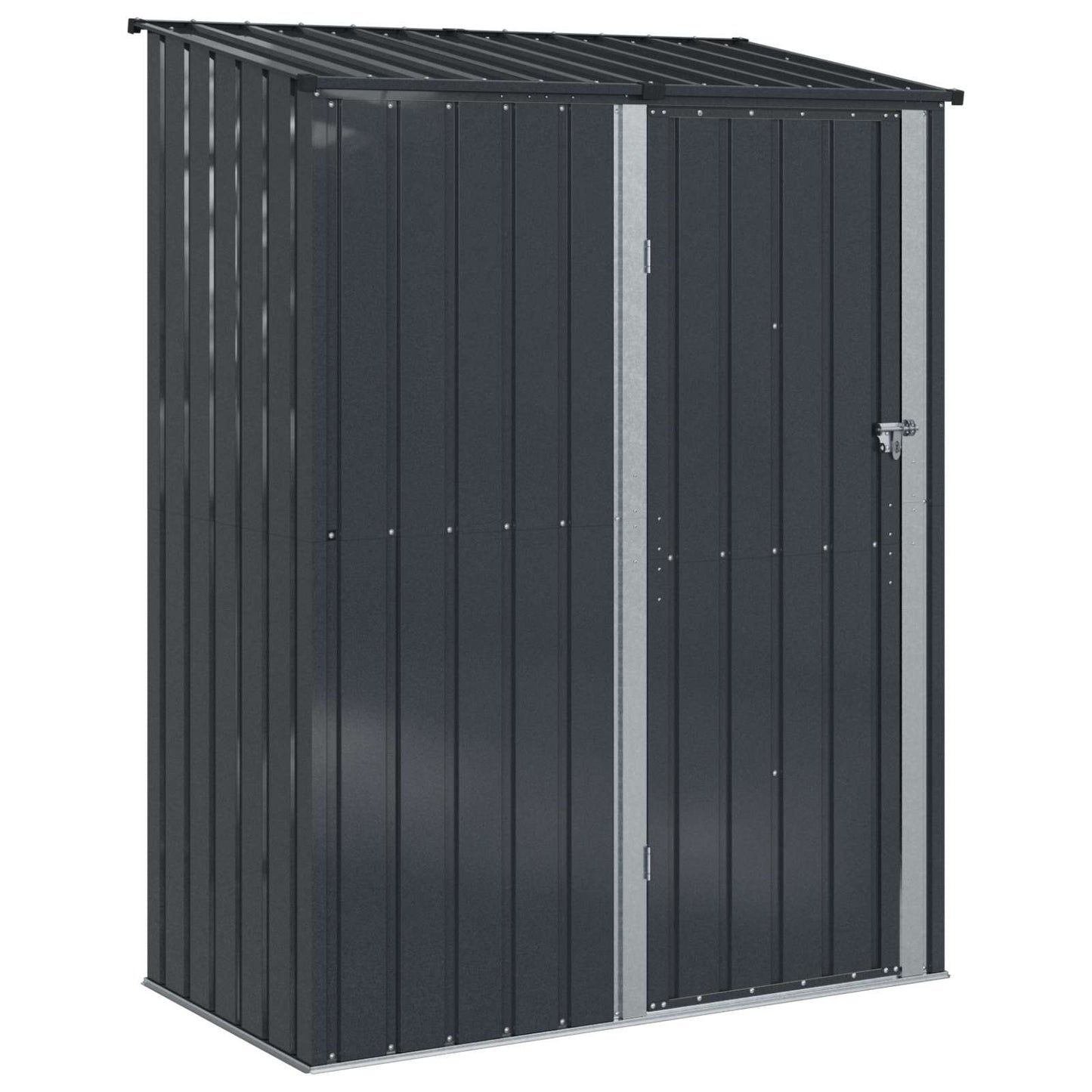 Casette da giardino Antracite 153,5 x 86 x 200 cm Metallo
