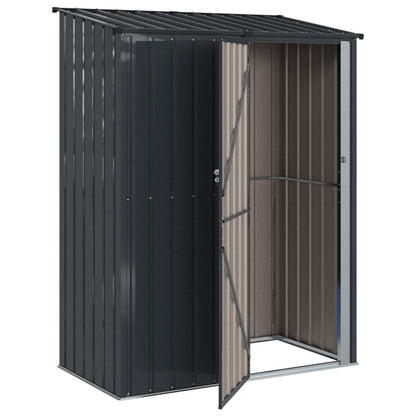 Casette da giardino Antracite 153,5 x 86 x 200 cm Metallo