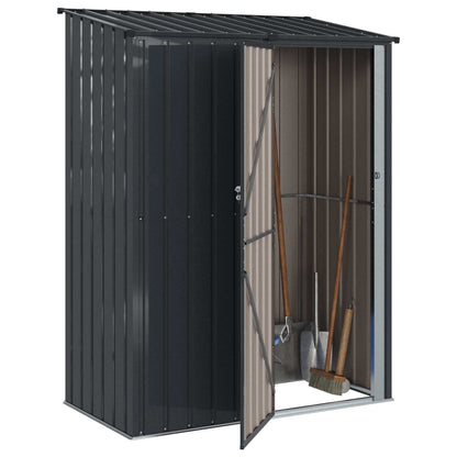 Casette da giardino Antracite 153,5 x 86 x 200 cm Metallo