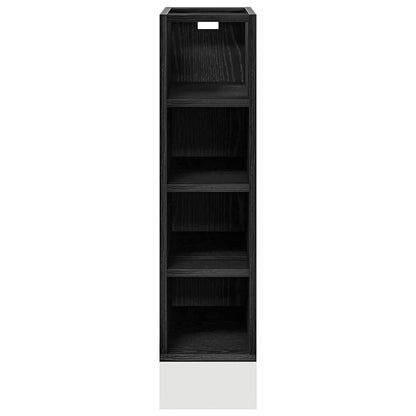 Base per Cucina con lo scaffale Rovere nero 20 x 44,5 x 81,5 cm