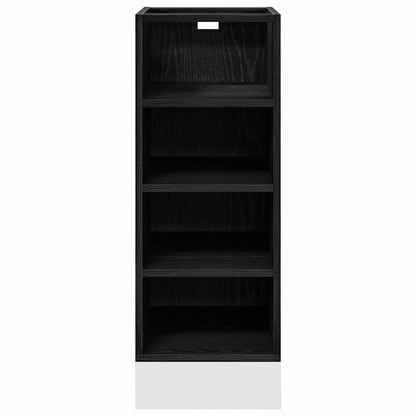Base per Cucina con lo scaffale Rovere nero 30 x 44,5 x 81,5 cm