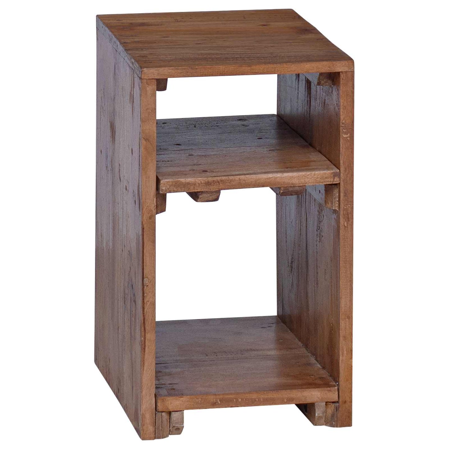 Tavolo Accent 3 pcs Marrone Legno di Mogano Massello