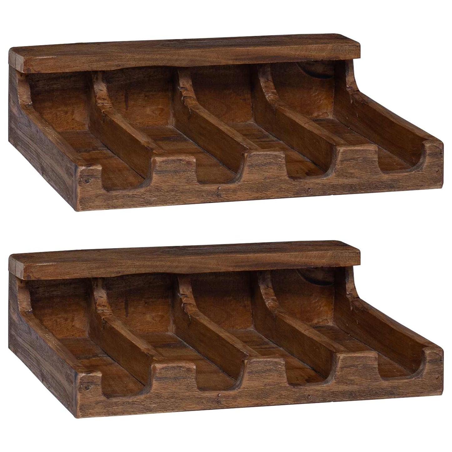 Custodia Marrone 36 x 30 x 10 cm Legno di Mogano Massello