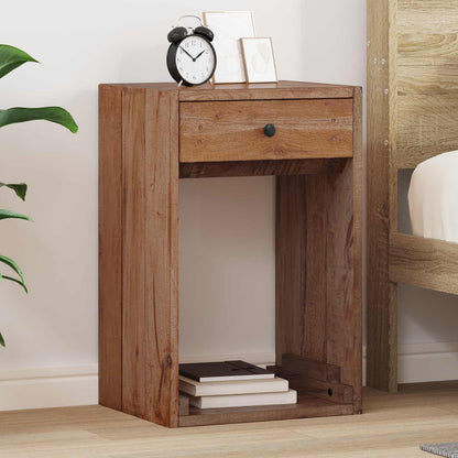 Comodino Marrone 63 x 30 x 79 cm Legno di Mogano Massello