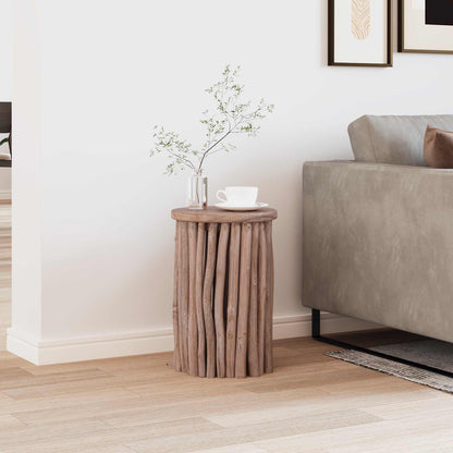 Pouf Naturale 30 x 30 x 45 cm Legno di teak solido