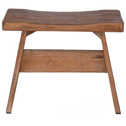 Pouf Naturale 40 x 25 x 31 cm Legno di Mogano