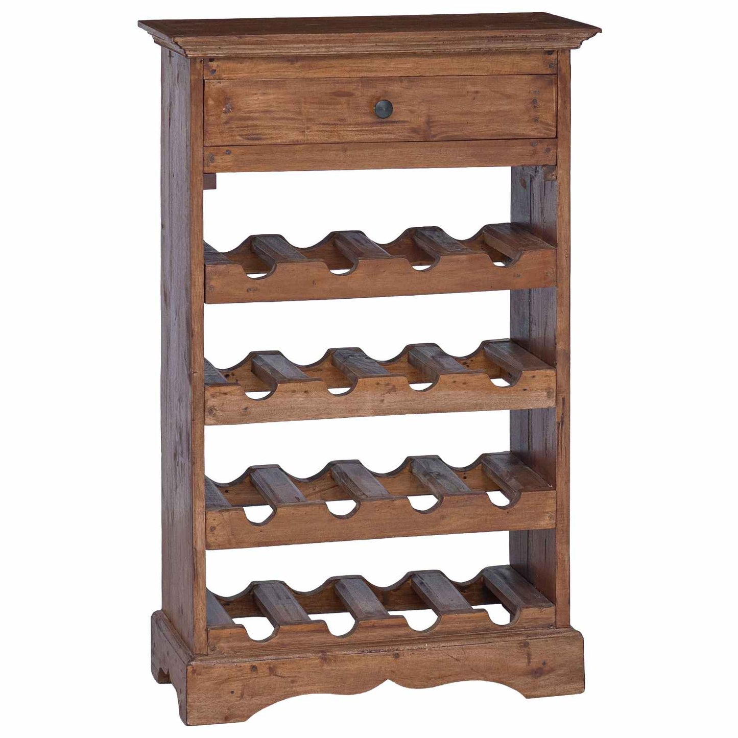 Portabottiglie Legno di Mogano Massello
