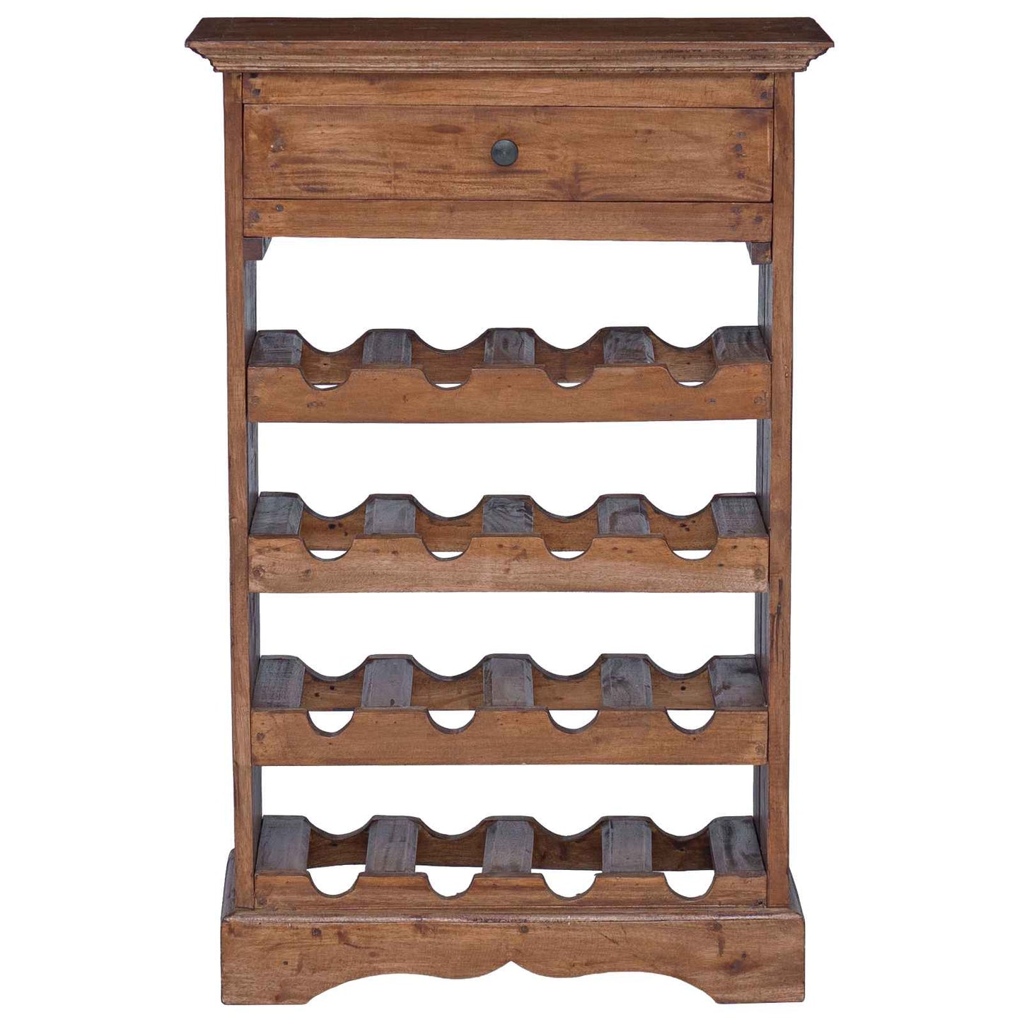 Portabottiglie Legno di Mogano Massello