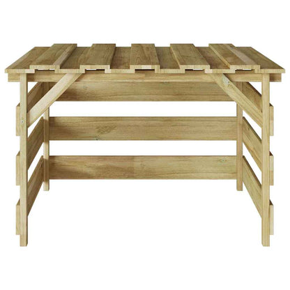 Garage per tosaerba Marrone 84 x 80 x 56 cm