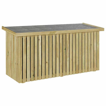 Scatola di Stoccaggio per Giardino Naturale 119 x 44 x 58 cm