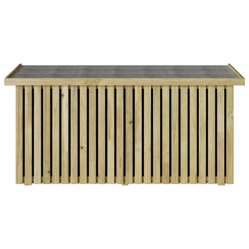 Scatola di Stoccaggio per Giardino Naturale 119 x 44 x 58 cm