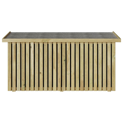 Scatola di Stoccaggio per Giardino Naturale 119 x 44 x 58 cm