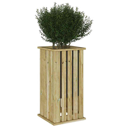 Cassoni fioriti Marrone 33 x 33 x 65 cm