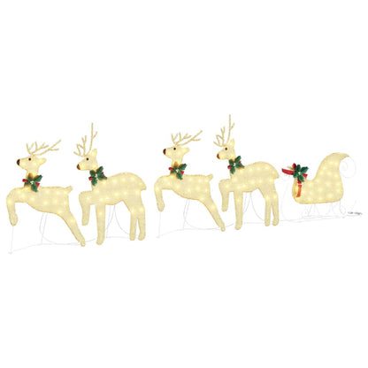 Renne LED 5 pcs Oro Tessuto