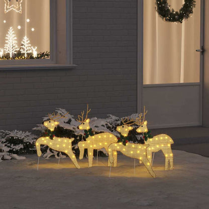 Renne LED 4 pcs Oro Tessuto