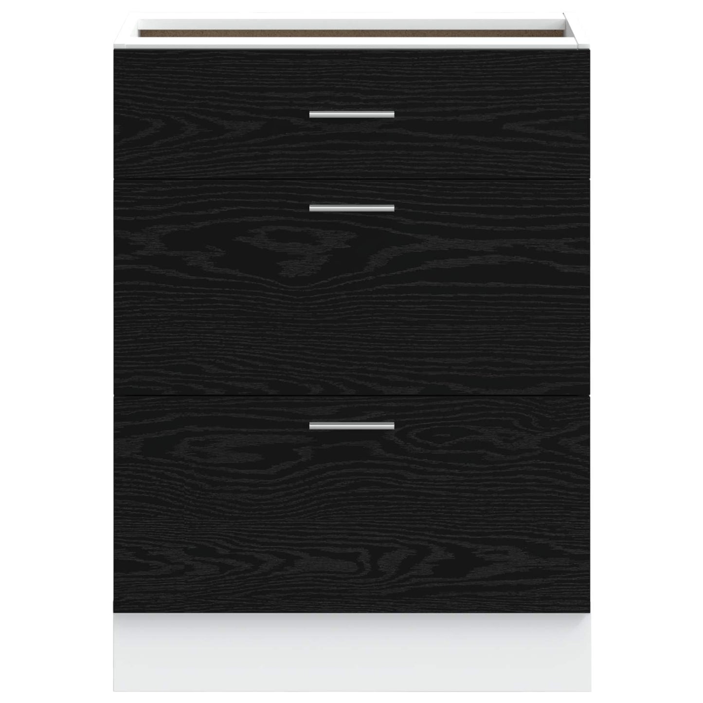 Base per Cucina Rovere Nero 60 x 46 x 81,5 cm Legno multistrato