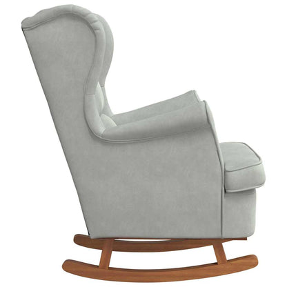 Sedia a dondolo Grigio chiaro 92 x 71 x 100 cm Legno compensato
